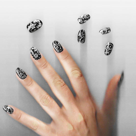 "Scribble" nail-set