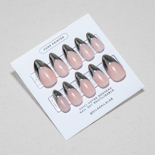 "French chrome" nail-set